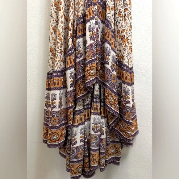 Spell and the Gypsy Castaway Gypsy Love Skirt Orange Blossom Size Small Hi-Low - Picture 12 of 15